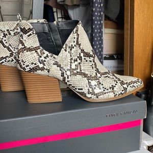Snake Skin Booties